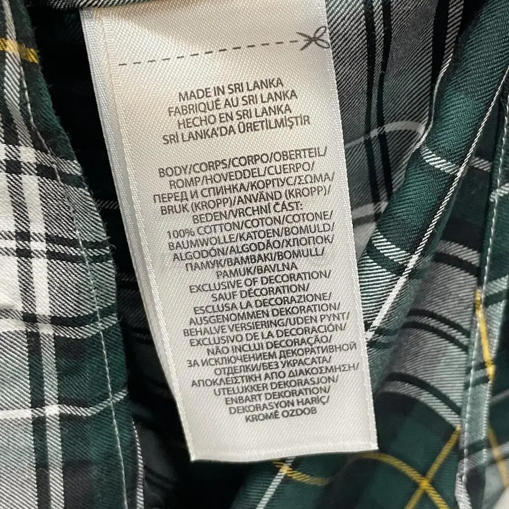 Polo Ralph Lauren Shirt Mens 3XB Green Plaid Big & Tall Long Sleeve Button Down - Picture 7 of 12